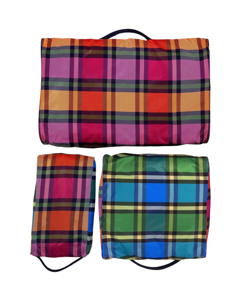 244045 Grand Plaid Duo Packing Cube Set