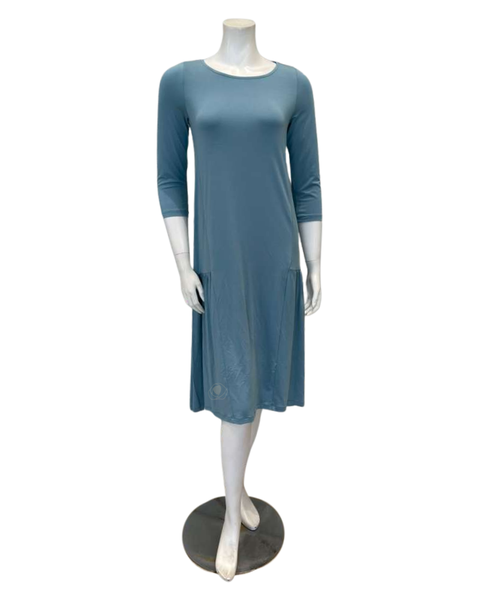 Oh! Zuza Aqua Peasant Style Modal Nightshirt Myselflingerie.com