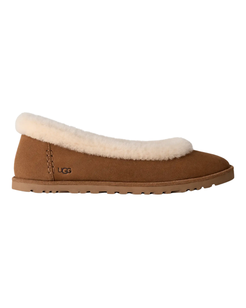 UGG Chestnut Zora Ballet Flat Slippers Myselflingerie.com