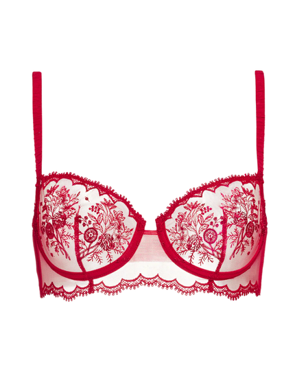 Simone Perele Opera Red Intrigue Lace Underwire Bralette