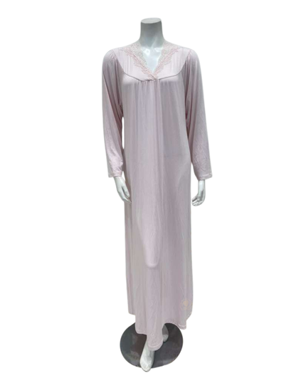 Verdiani M003 Rose Pink Pull On Supima Cotton Nightgown Myselflingerie.com