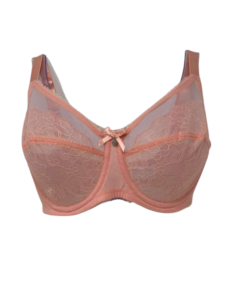 Wacoal 855186 Apricot Blush Retro Chic Underwire Bra Myselflingerie.com