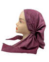 Ahead Burgundy Shadowline Versatile Style Long Tails Open Back Pre-Tied Bandanna