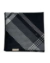 Lizi Headwear Black/White Check Plaid Square Scarf