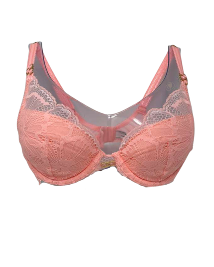 Chantelle Fluorescent Pink Muse Lace Push Up Bra