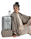 Pink Lemonade PLFBTRA30 Brown Chains Cotton Travel Blanket & Eye Mask Set Myselflingerie.com