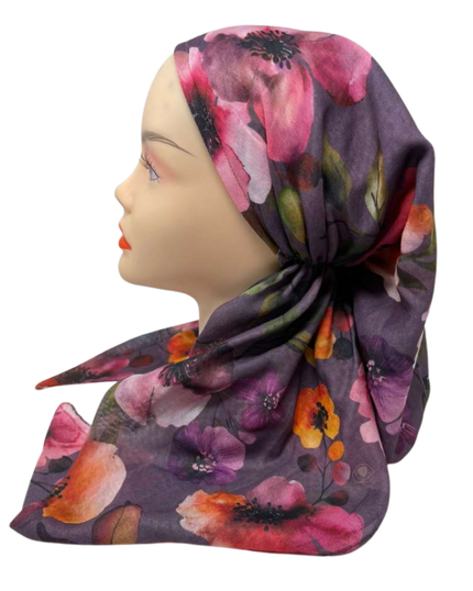 Tal New York Dusky Sunset Open Back Pre-Tied Bandanna with Velvet Grip Myselflingerie.com