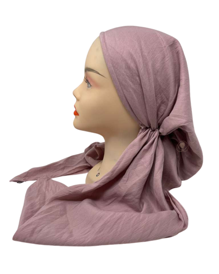 Tal New York Solid Blush Soft Pre-Tied Bandanna with Velvet Grip Myselflingerie.com