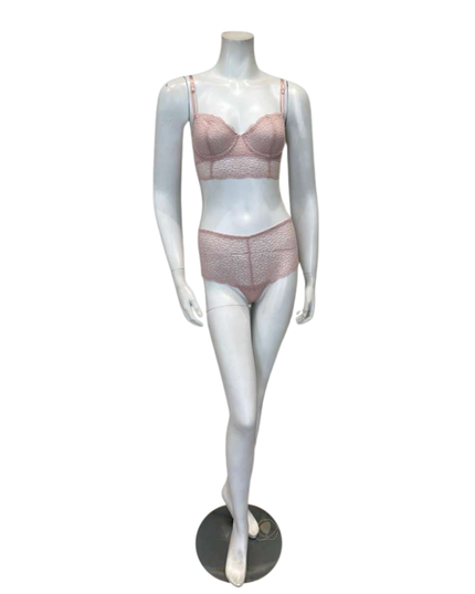 Btemptd Rose Smoke Untamed Demi Underwire Bralette & Thong Set Myselflingerie.com