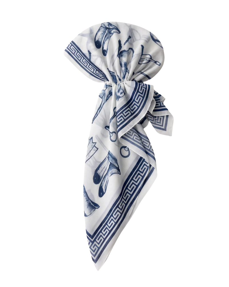 Tie Ur Knot Polo Hour Adjustable Pre-Tied Bandanna with Full Non Slip