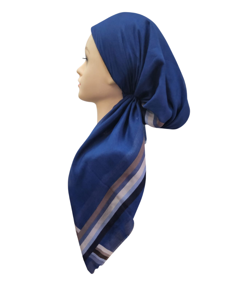 Revaz HS703R Royal Varsity Stripe Adjustable Pre-Tied Bandanna with Velvet Grip Myselflingerie.com