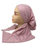 Tal New York Solid Petal Pink Soft Pre-Tied Bandanna with Velvet Grip Myselflingerie.com