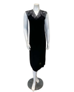 Oh! Zuza 4611 Black Sheer Lace Sleeveless Modal Nightshirt Myselflingerie.com