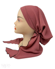 Triple Up BUL1073 Mauve Crinkle Unlined Pre-Tied Bandanna