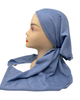 Tal New York Solid Chambray Soft Pre-Tied Bandanna with Velvet Grip Myselflingerie.com
