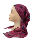 Ahead Berry Petal Grid Classic Fit Pre-Tied Bandanna