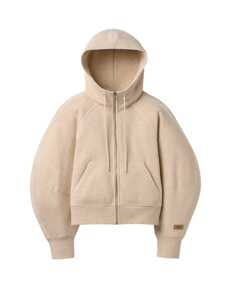 UGG Sand Heather Classic Full-Zip Hoodie Myselflingerie.com