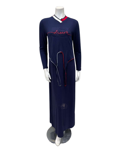 Mega Dreams 357561 Blue with Red OO Dream Modal Nursing Nightgown Myselflingerie.com