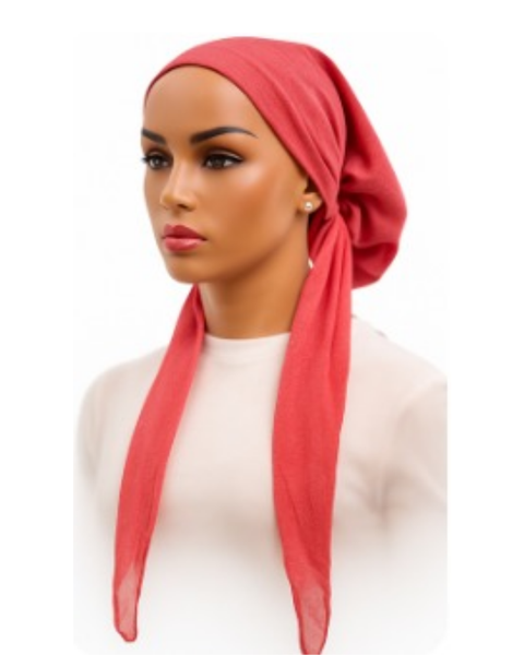 Ahead P2705 Candy Pink Wovara Solid Classic Fit Pre-Tied Bandanna Myselflingerie.com