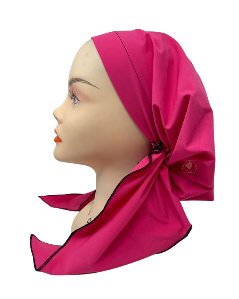Triple Up BS Solid Hot Pink #1 Pre-Tied Swim Bandanna Myselflingerie.com