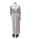 Oh! Zuza Blush Pink Poly Silk and Lace Nightgown
