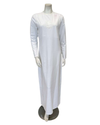Chicolli White Signature Cotton Coverall Nursing Nightgown