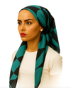 Ahead Green Pulse Point Classic Fit Pre-Tied Bandanna