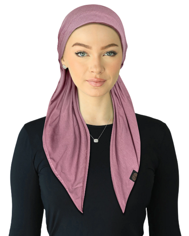 Cherie HA-COTTON-LV Lavender Comfort Adjustable Pre-Tied Bandanna Myselflingerie.com