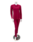 Oh! Zuza V21 Ruby and Lace Modal Pajamas Set Myselflingerie.com