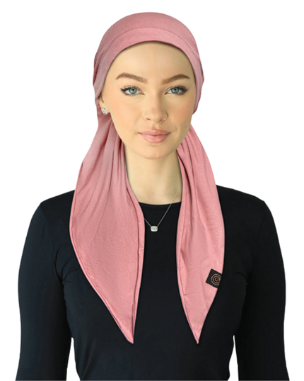 Cherie HA-COTTON-MV Mauve Comfort Adjustable Pre-Tied Bandanna