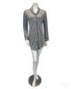 Cosabella PIMAL1898 Heather Grey/Black Pima Lusso Cotton Blend Nightshirt Myselflingerie.com