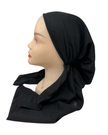 Tal New York Solid Black Soft Pre-Tied Bandanna with Velvet Grip