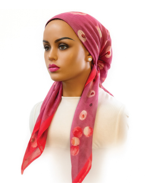 Ahead P2813 Blush Blush Bloom Classic Fit Pre-Tied Bandanna Myselflingerie.com