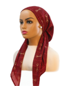 Ahead Burgundy Chainform Classic Fit Pre-Tied Bandanna