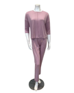 Oh! Zuza M4621 Lilac Comfy Modal Lounge & Capri Pants Pajamas Set Myselflingerie.com