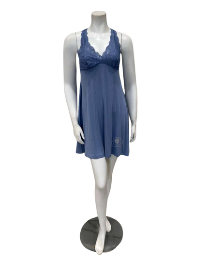 Fleur't 680 Denim Lace T-Back Short Modal Chemise Myselflingerie.com