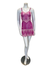Wacoal 814191 Wild Azalea/Cradle Pink Embrace Lace Chemise Myselflingerie.com