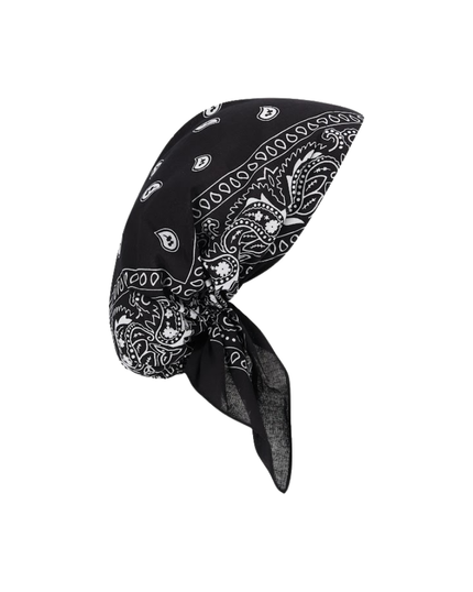Lizi Headwear SB-SW-26801 Black Adjustable Pre-tied Sport Bandanna Myselflingerie.com