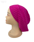 Triple Up SS1161 Hot Pink F Designer Embossed Terry Sleeping Snood