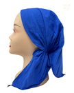 Ahead Mini VT2755 Dazzling Blue Versatile Short Tails Adjustable Swim Open Back Pre-Tied Bandanna Myselflingerie.com