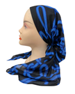Ahead P2882 Black Blue Entwine Classic Fit Pre-Tied Bandanna Myselflingerie.com