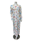 Furstenburg 25380476LI Perfumes & Scents Motifs Button Down Cotton Nightgown Myselflingerie.com