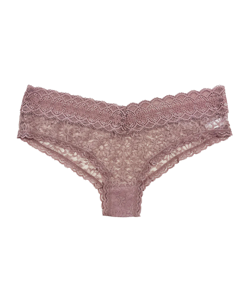 Love Libby C114 Elderberry V-Front Lace Cheeky Bikini Myselflingerie.com