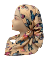 Tal New York Yellow Flutter Open Back Pre-Tied Bandanna with Velvet Grip