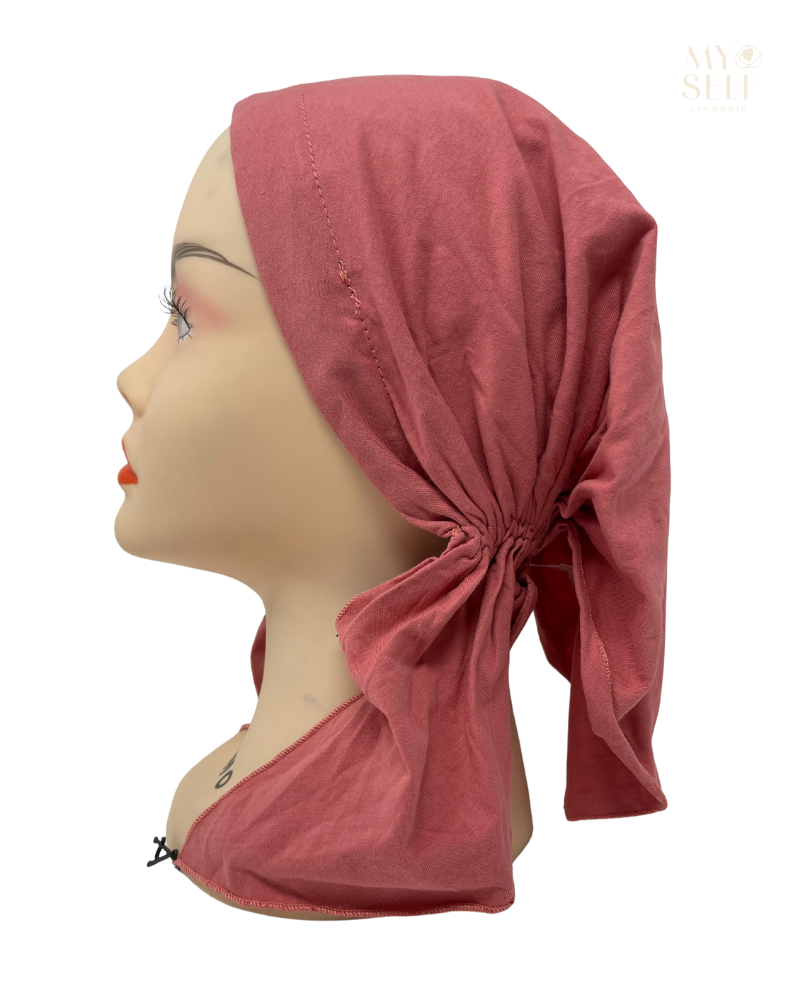 Ahead Mini VT2755 Dusty Cedar Versatile Short Tails Adjustable Swim Open Back Pre-Tied Bandanna Myselflingerie.com