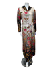 Angelice S7701 Ombre Garden Floral Flat Collar Button Down Satin Morning Robe Myselflingerie.com
