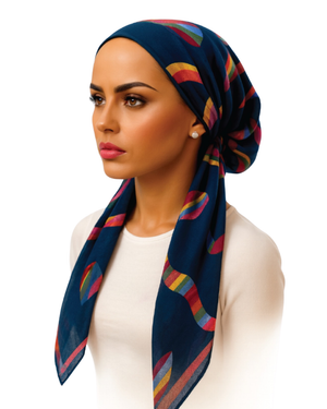 Ahead Denim Color Syntax Classic Fit Pre-Tied Bandanna