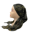 Ahead Black/Gold Entwine Classic Fit Pre-Tied Bandanna