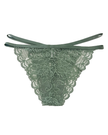 Love Libby C127 Agave Green Galloon Lace Cheeky with Elastic Straps Myselflingerie.com