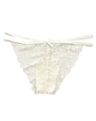 Love Libby C127 Whisper White Galloon Lace Cheeky with Elastic Straps Myselflingerie.com